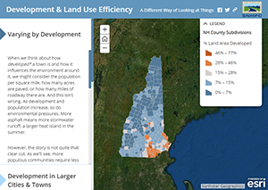Thumbnail for the Development &amp; Land Use Efficiency web map app.