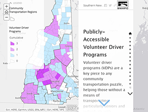 Thumbnail for the Publicly-Accessible Volunteer Driver Program web map app.