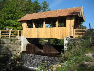 Photo of a newly constructed covered bridge located in Chester